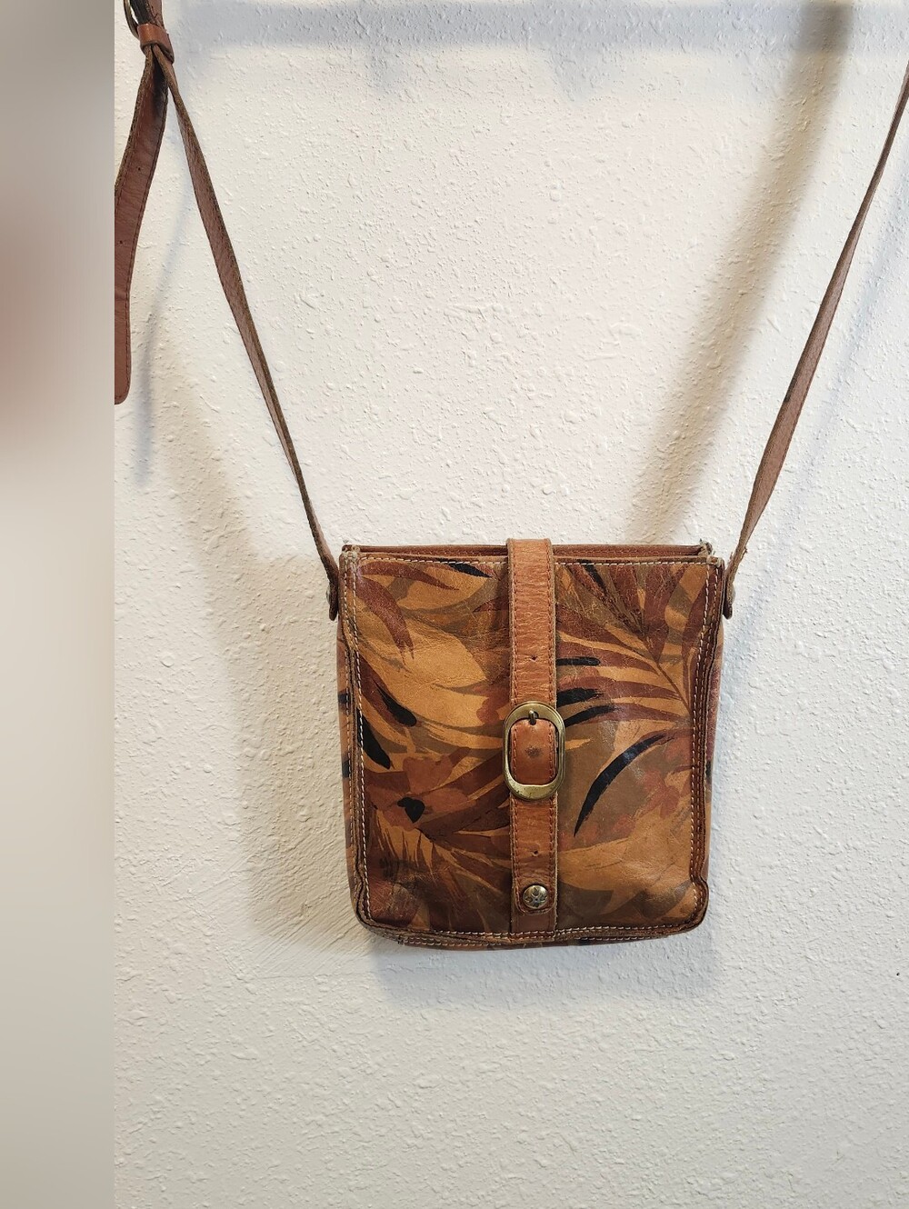 Patricia Nash Venezia crossbody bag palm leaf Purse